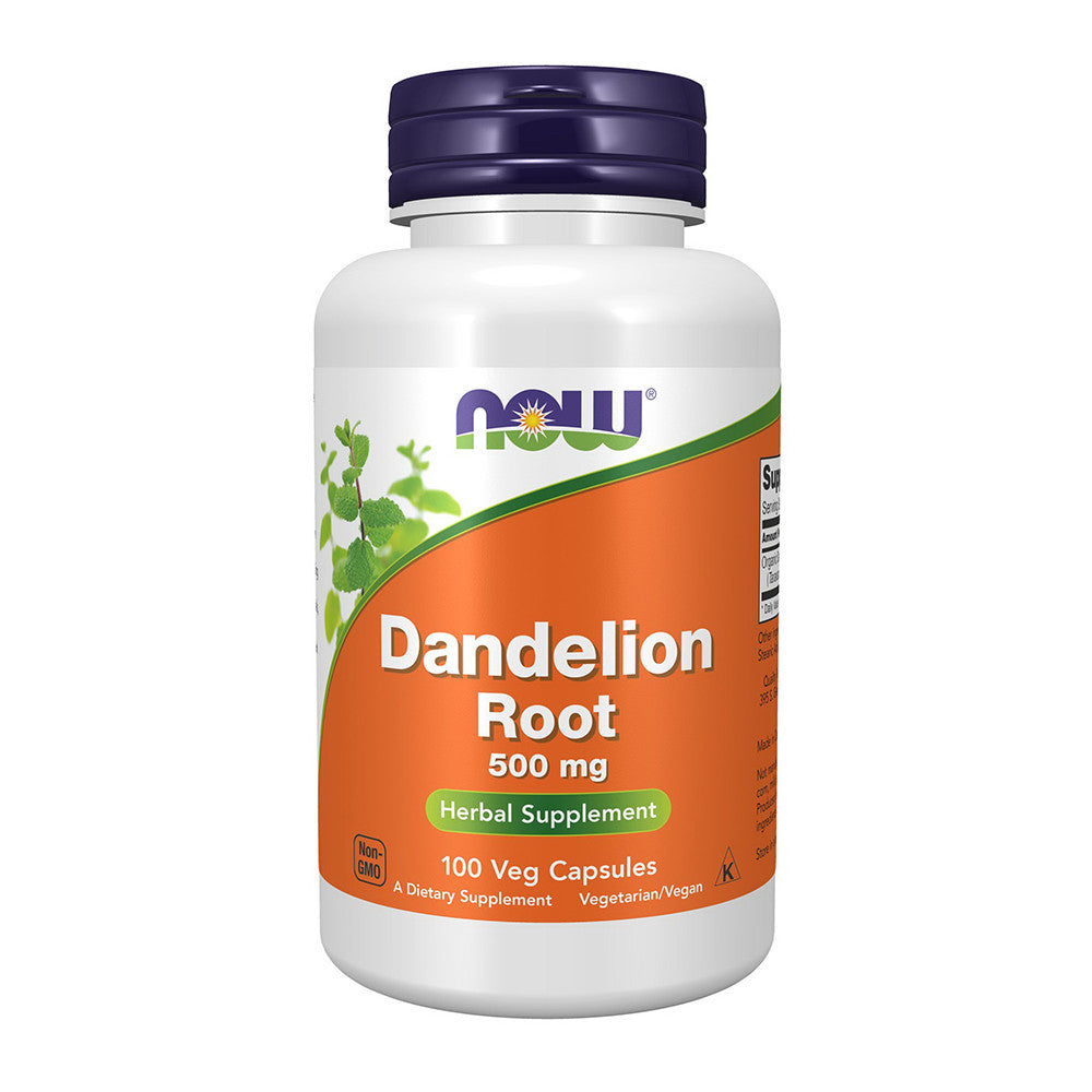 Now Foods Dandelion Root 500 Mg Herbal Supplement Capsules, 100 Ea